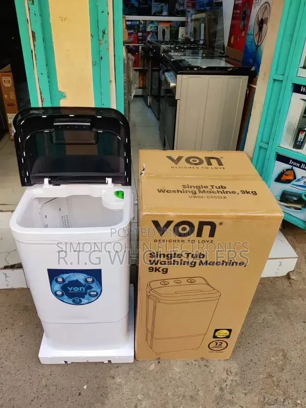  Von Single Tub 9kgs Washing Machine at 