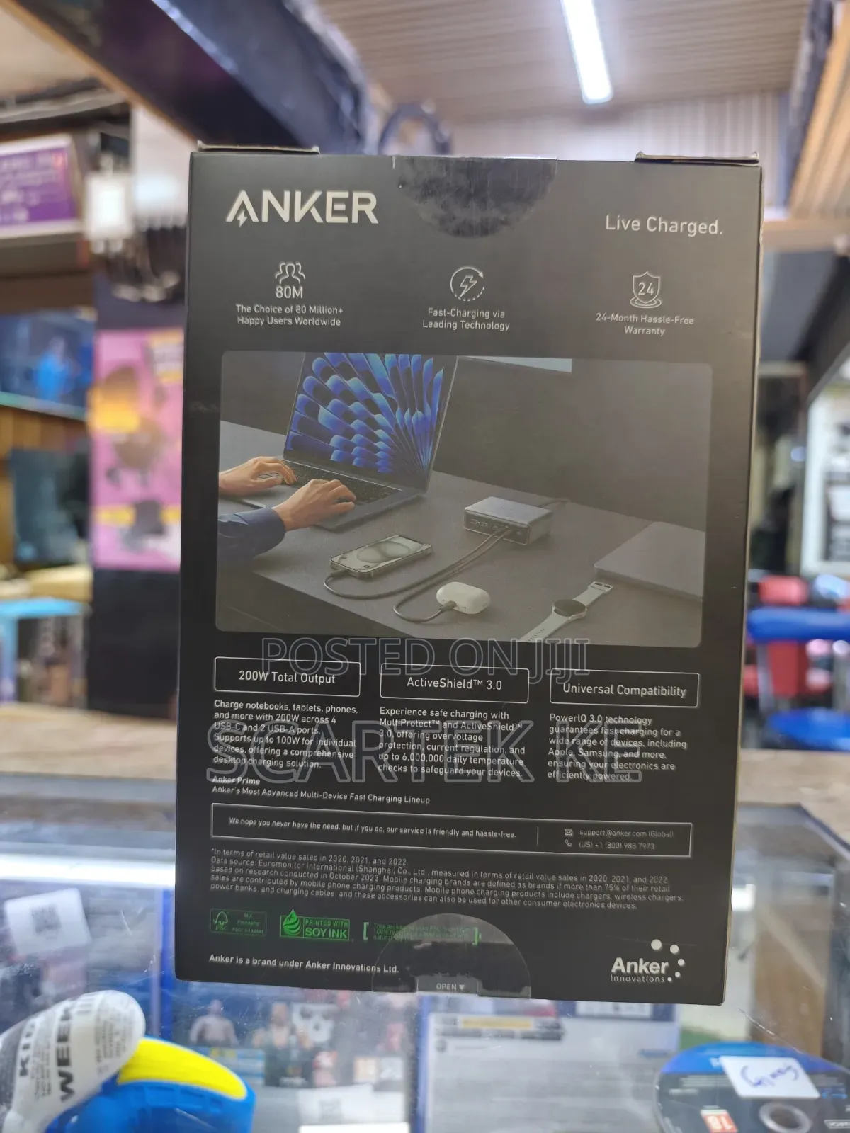 Anker Multi-Port Desktop Charging Station (200w,6Port)