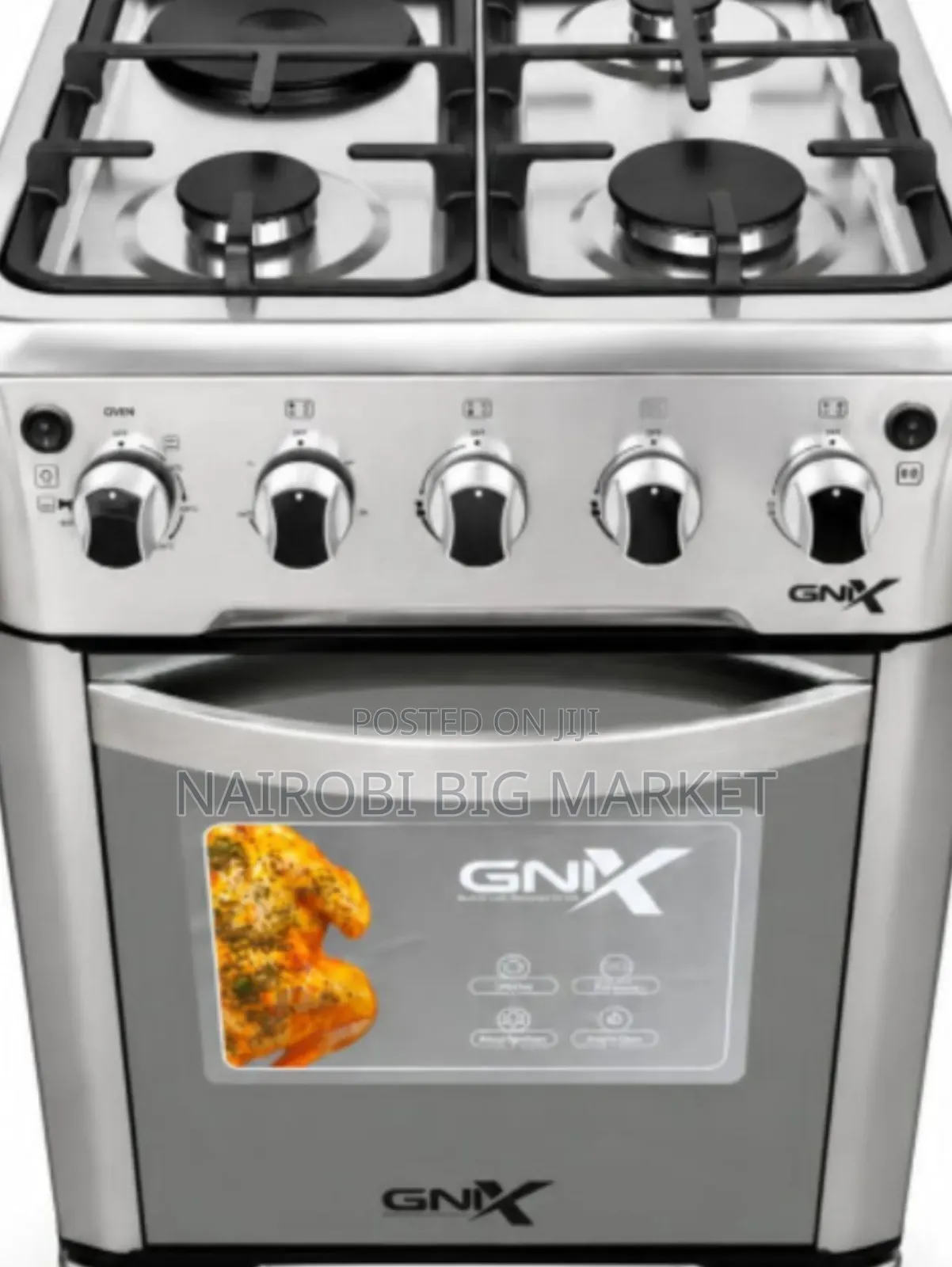 Gnix 50*50 Standing Cooker With Electric Oven