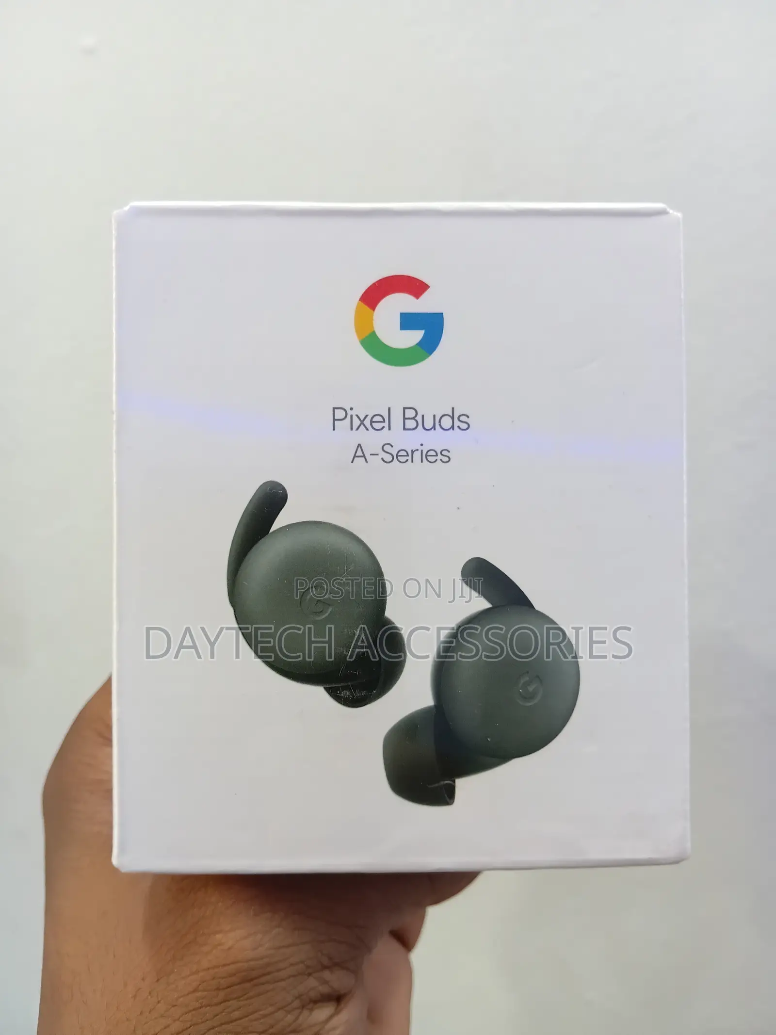 The Google Pixel Buds a-Series Wireless Earbuds in a Dark Olive