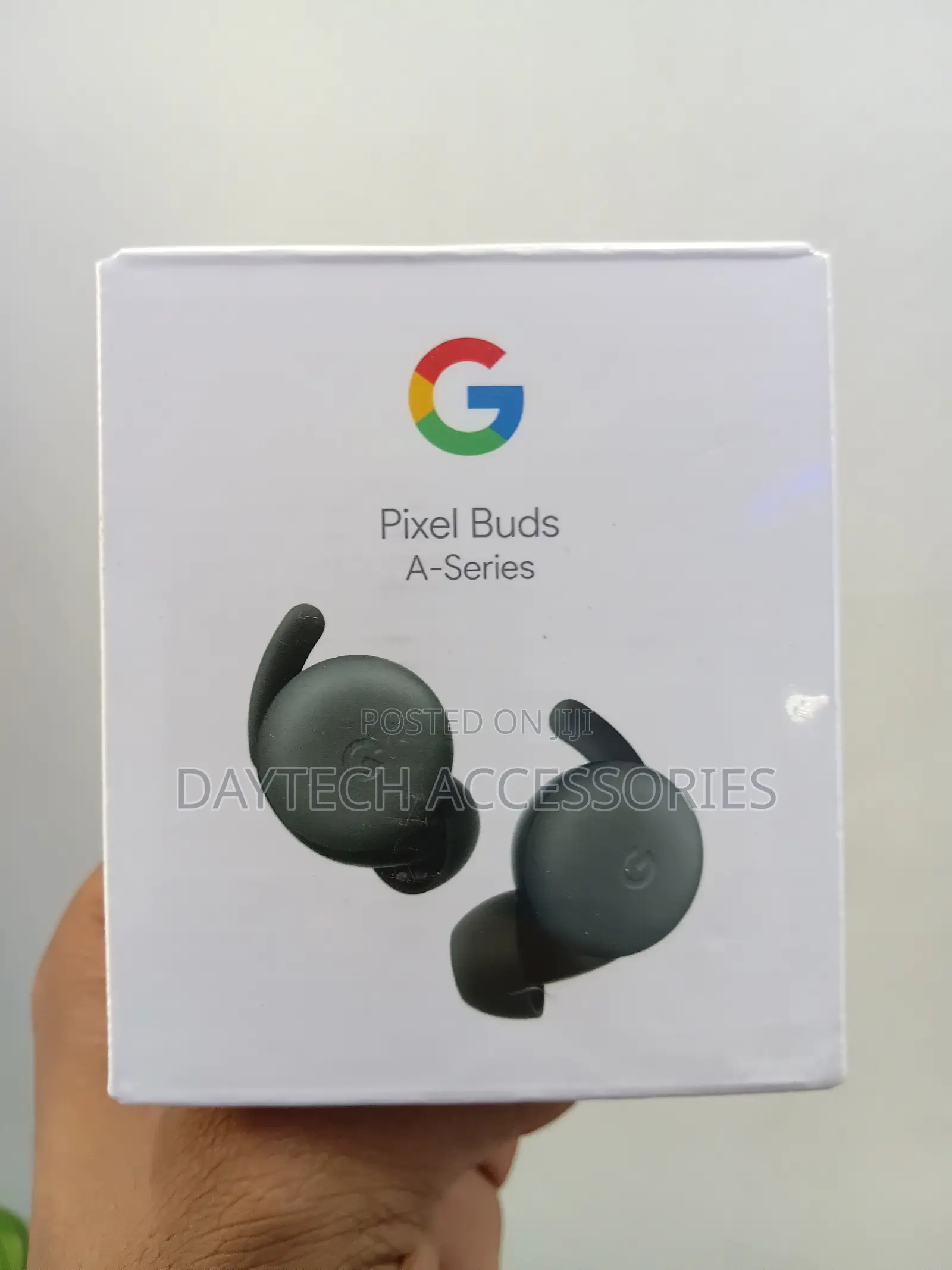 The Google Pixel Buds a-Series Wireless Earbuds in a Dark Olive