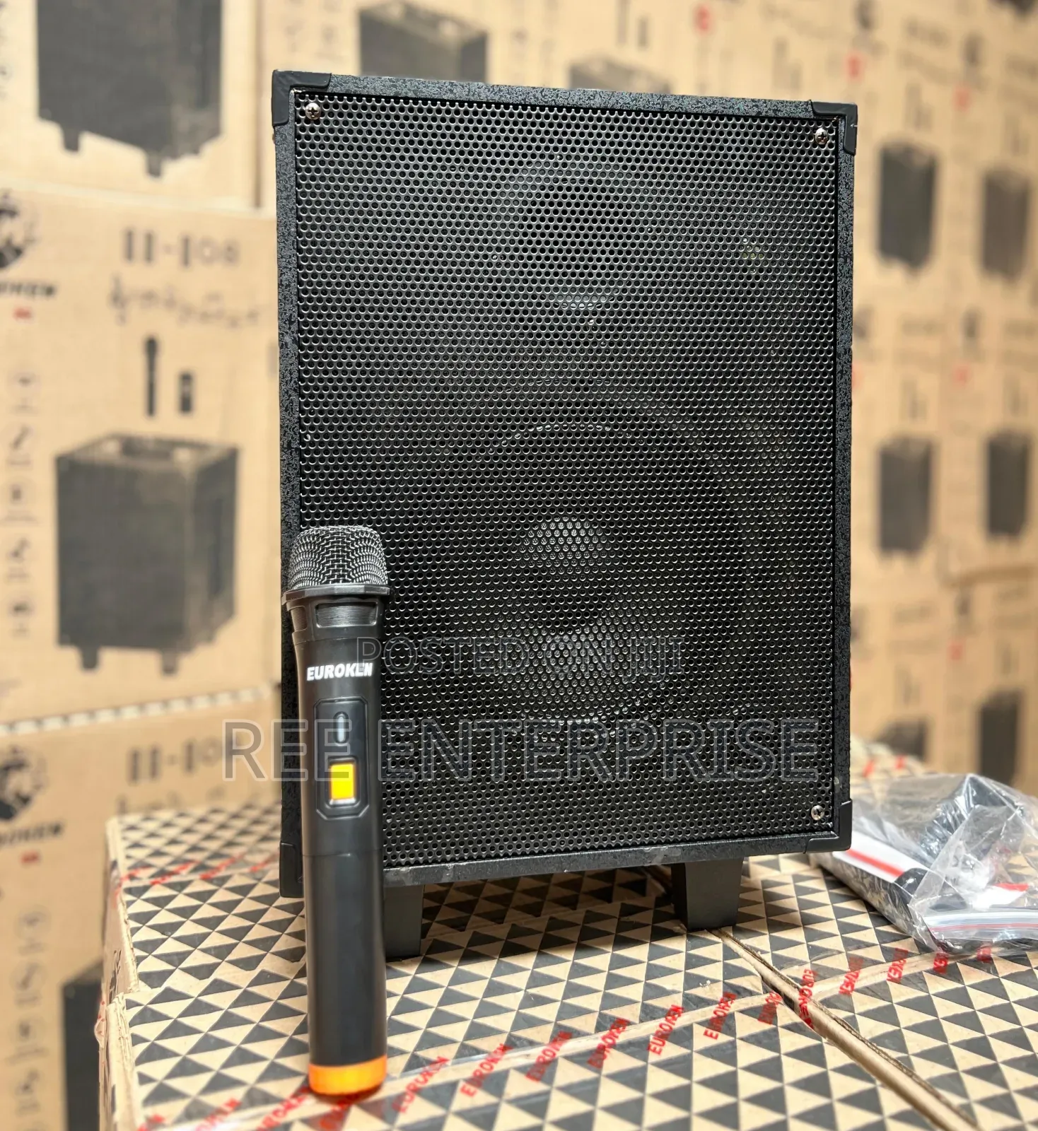 Euroken 8 Inches Rechargeable Trolley Speaker