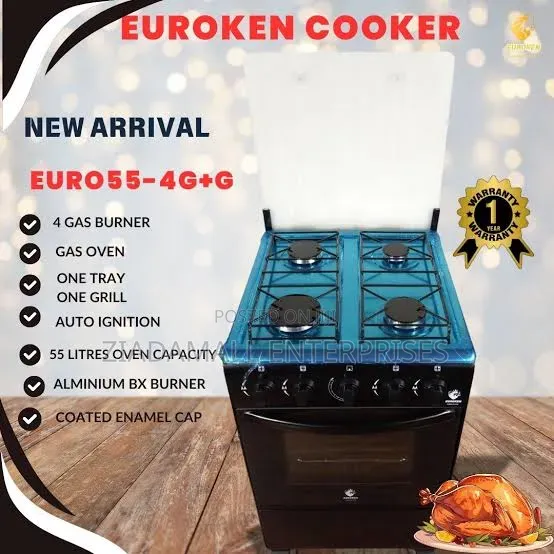 Euroken Original 3+1 Cooker. Electric Oven and Plate 55by55