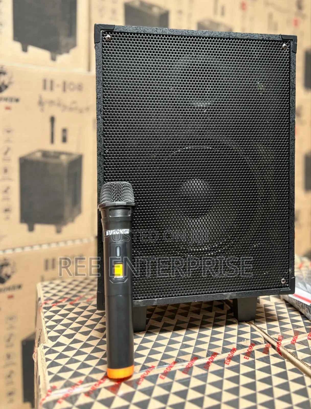 Euroken 8 Inches Rechargeable Trolley Speaker