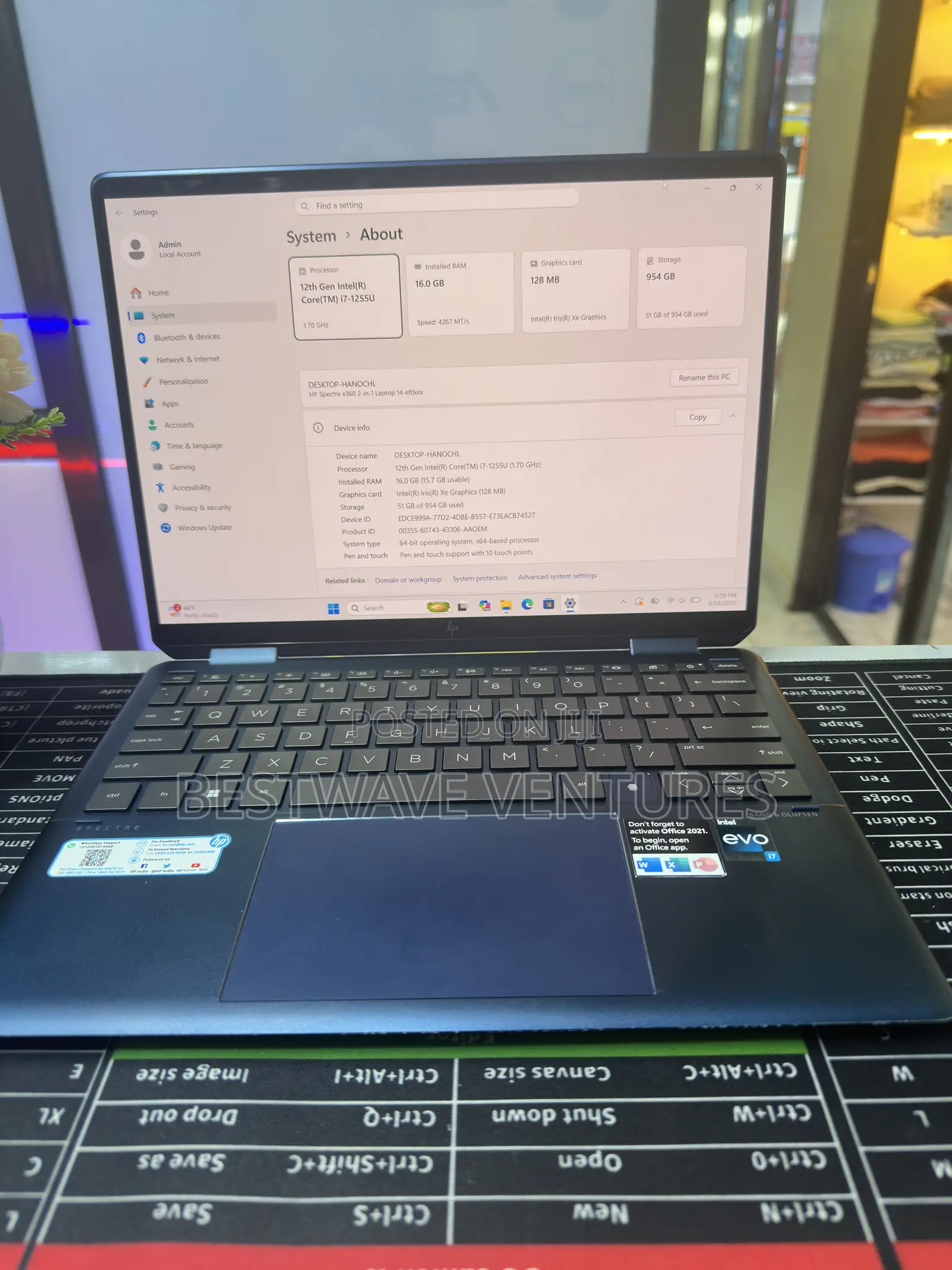 Laptop HP Spectre 14 16GB Intel Core i7 SSD 1T