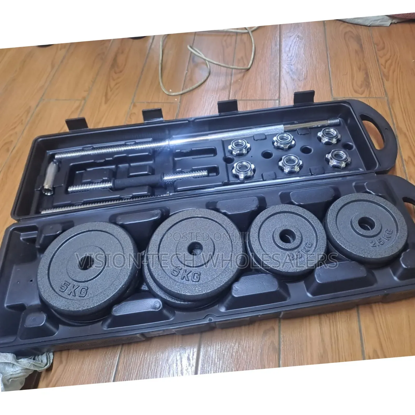 50kg Adjustable Dumbbells Set With Barbell
