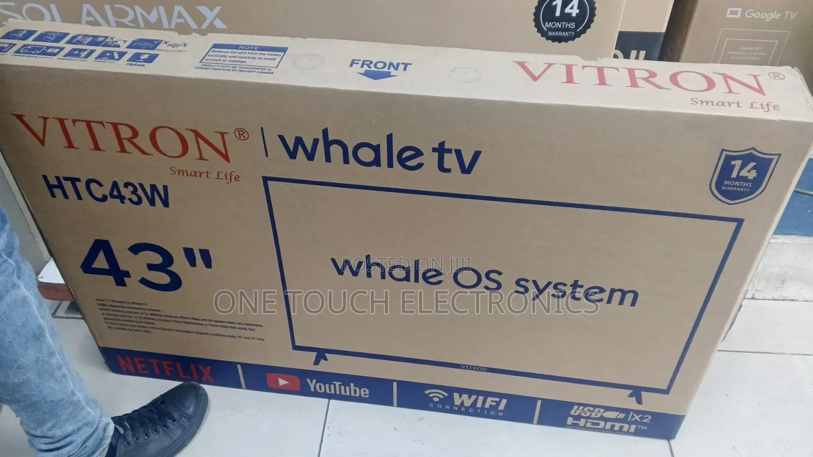 Vitron 43 Inch Whale TV | HTC43W | New 2026 Model