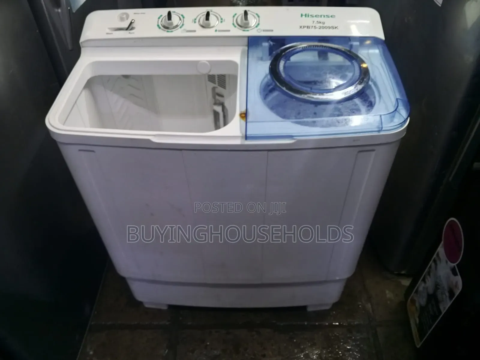 Hisense 7.5kg Twin Tub Washing Machine