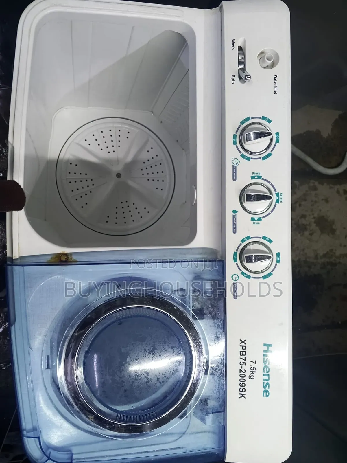 Hisense 7.5kg Twin Tub Washing Machine