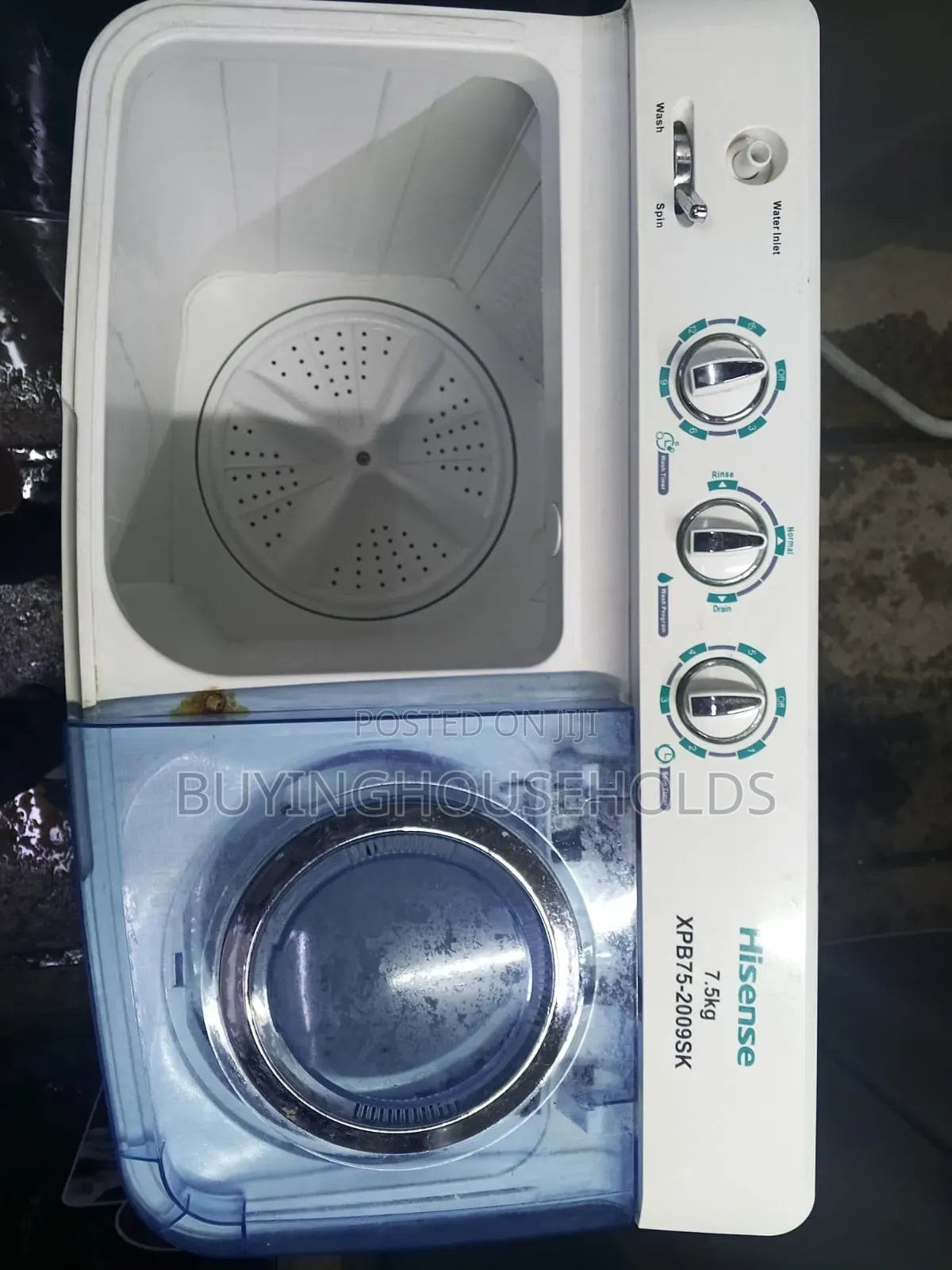 Hisense 7.5kg Twin Tub Washing Machine