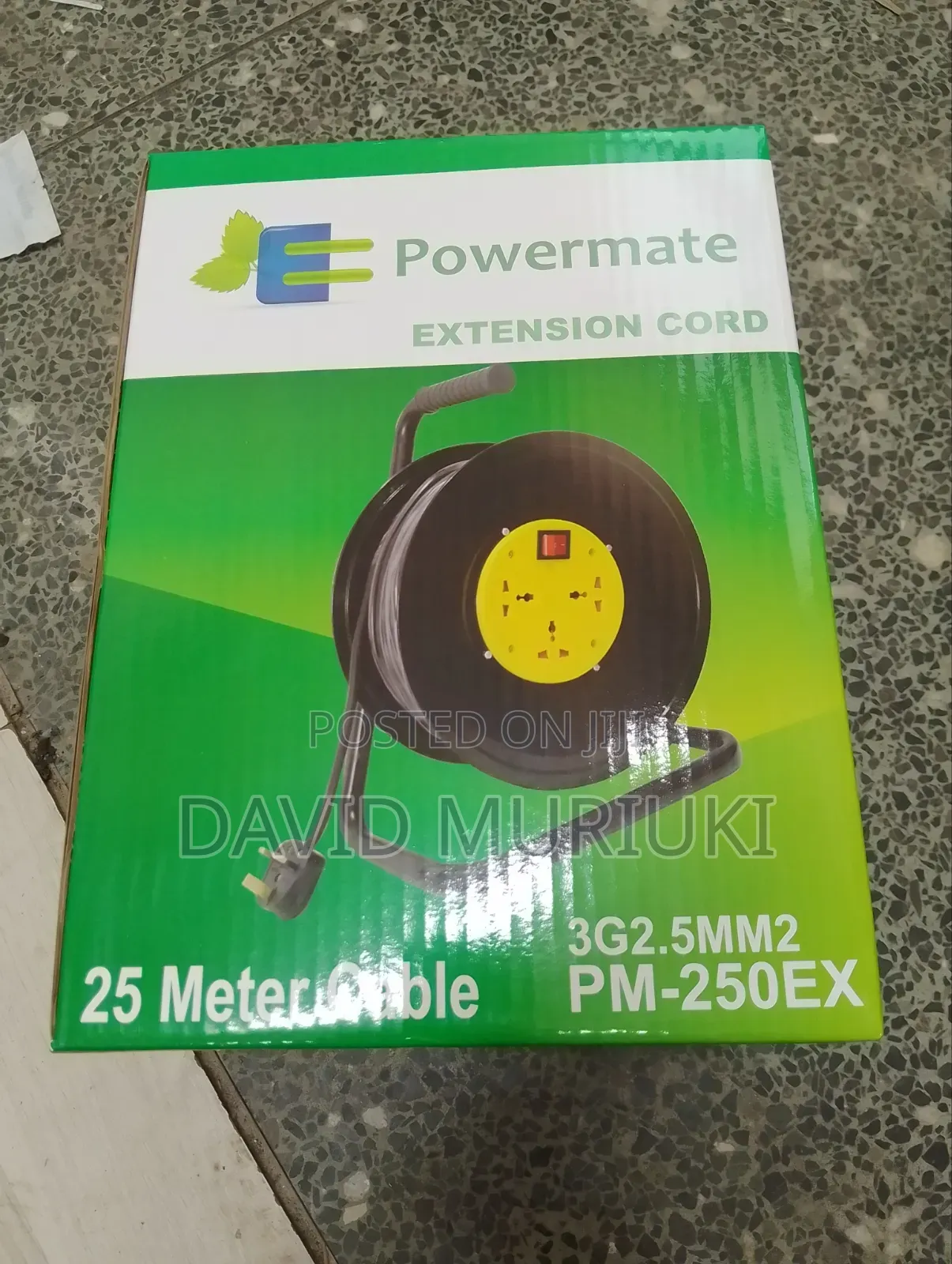 POWERMATE 25M 1.5mm Heavy-Duty Extension Reel