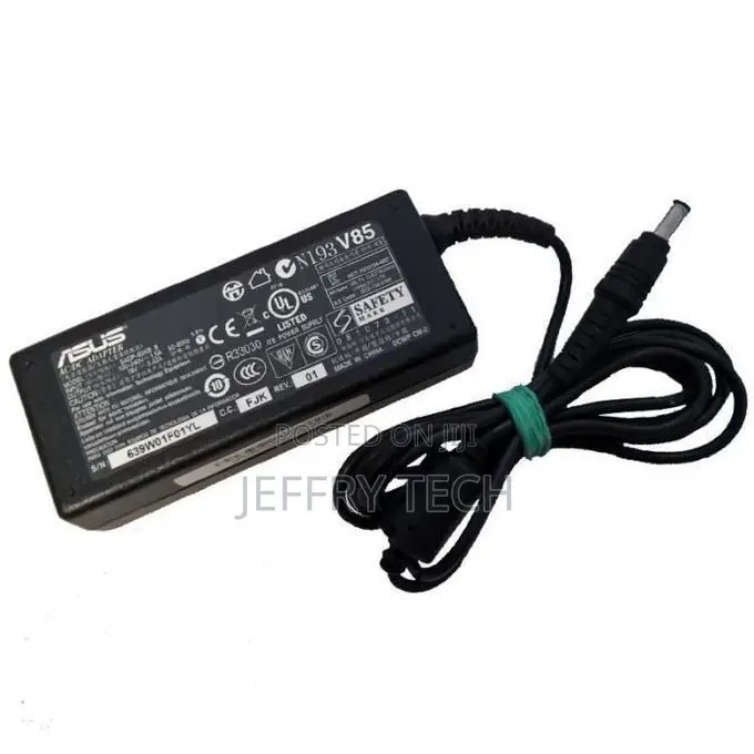ASUS 19V 2.32A (5525) Laptop Charger + Charging Cable – Black