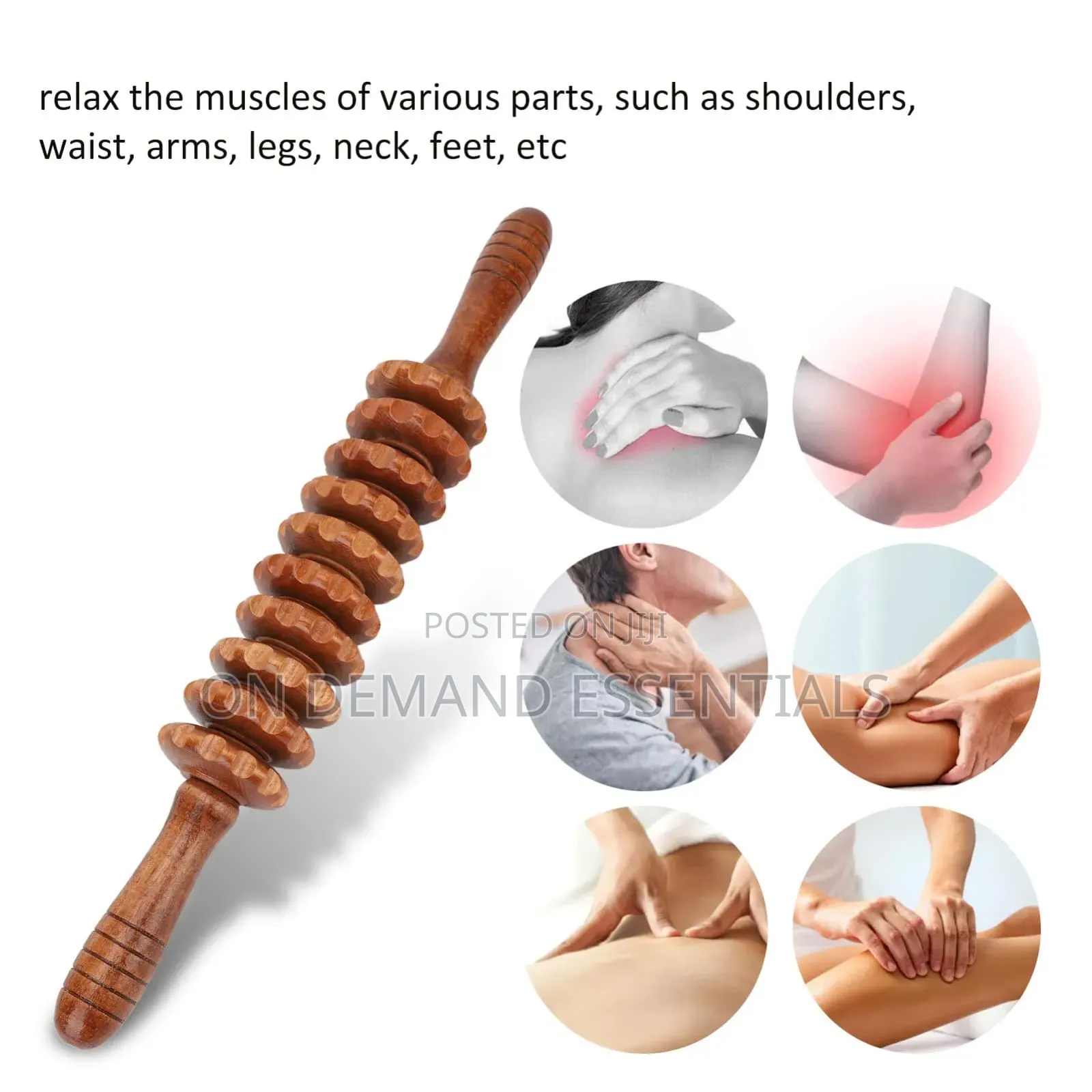 *9 Wheel Massage Wood Therapy Massage Tool