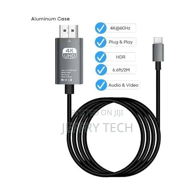 USB Type-C to HDMI 60Hz Adapter Cable -1.8