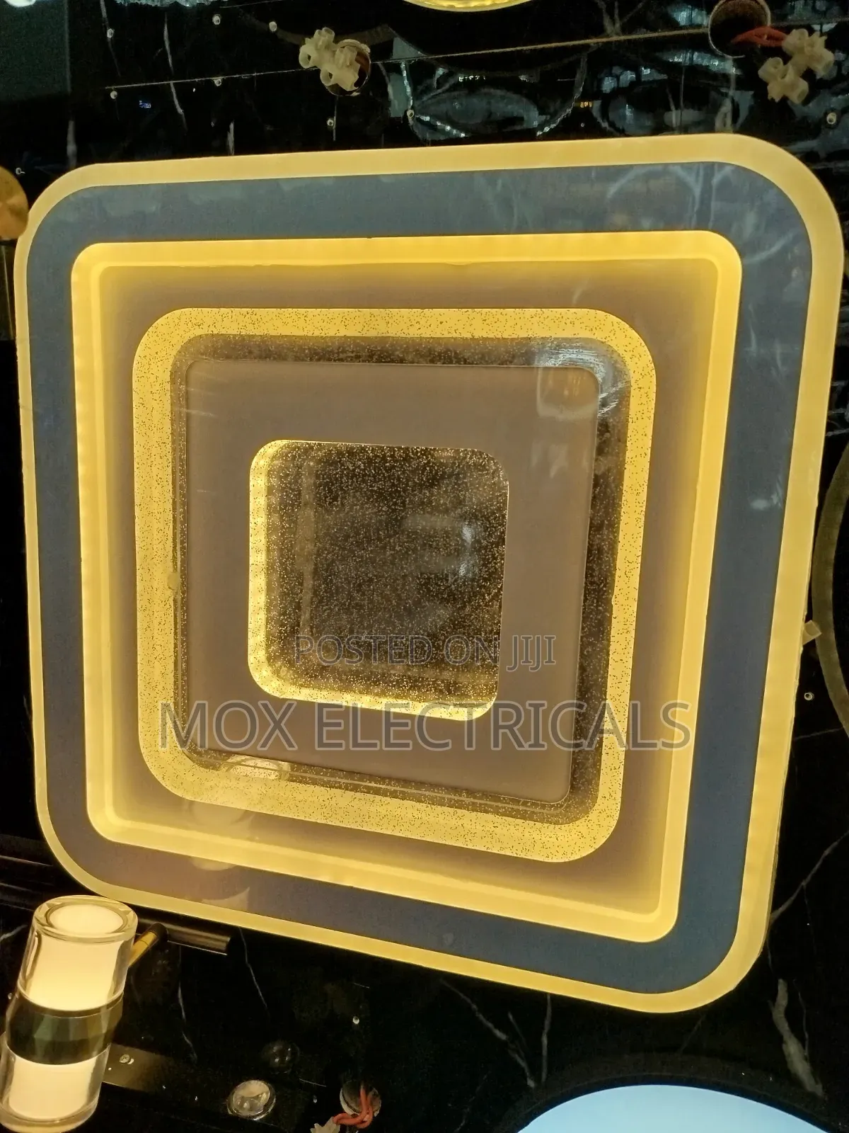 Square LED Flush-Mount Ceiling Light