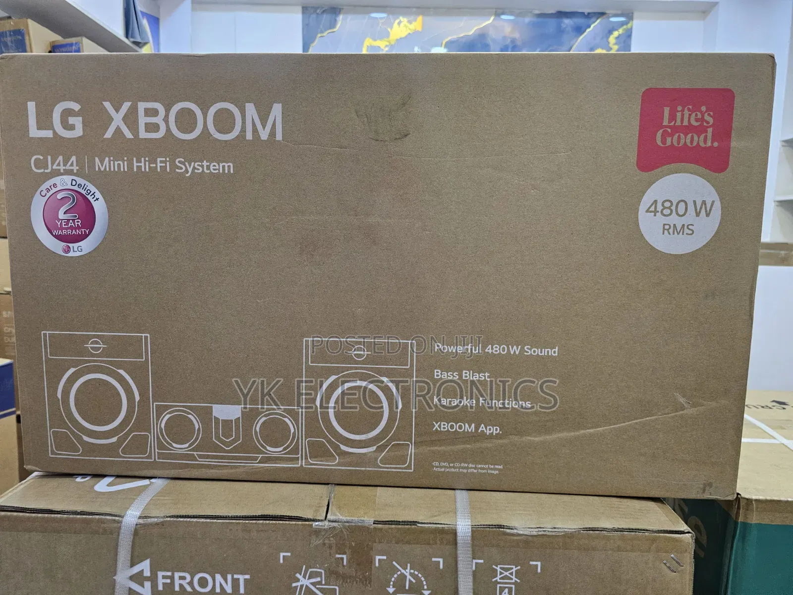 LG XBOOM CJ44 480W 2.1-Channel Hi-Fi Party Bluetooth and Karaoke Tools