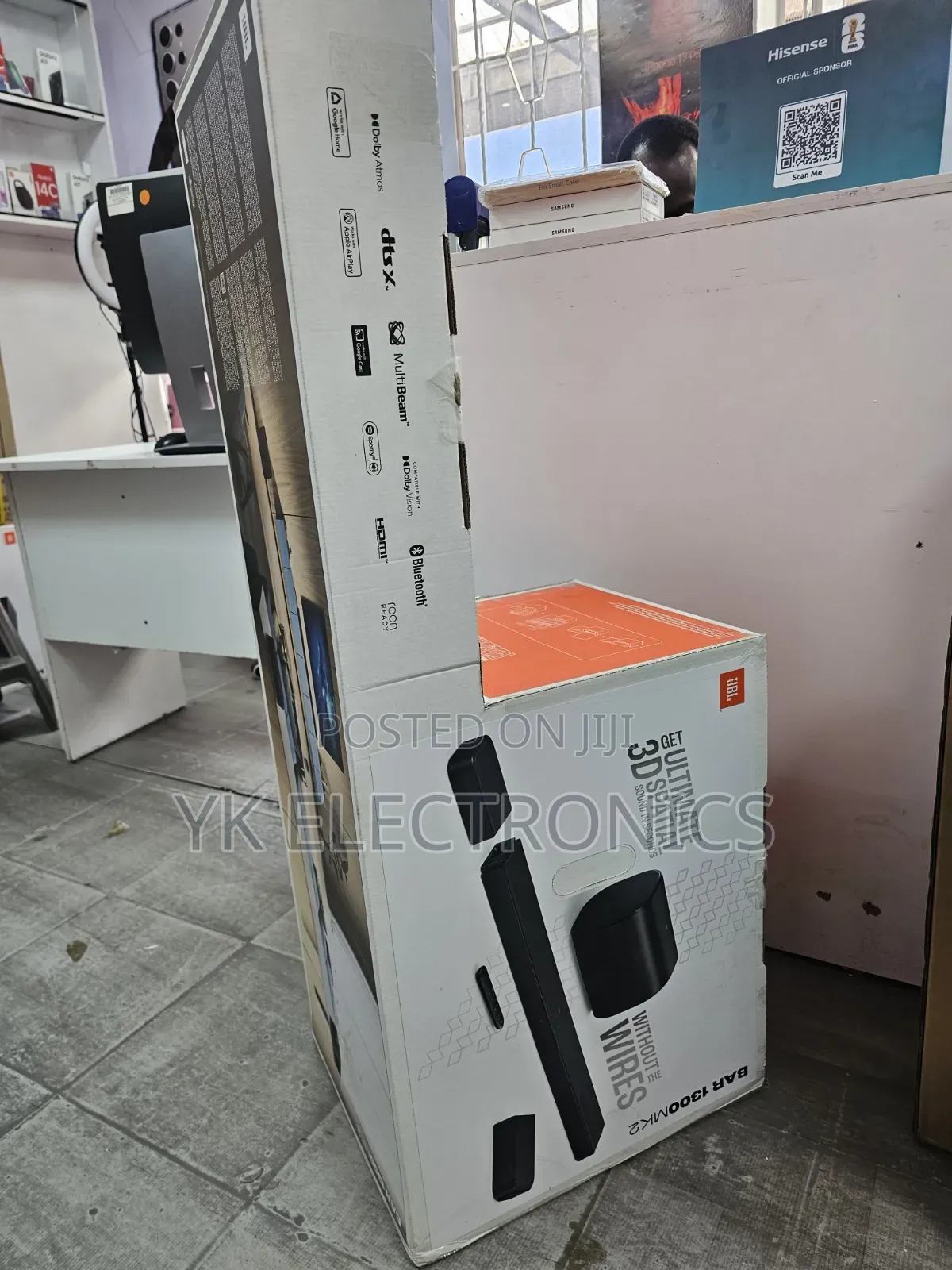 JBL Bar 1300MK2 2470W With Dolby Atmos,Detachable Surround Speakers