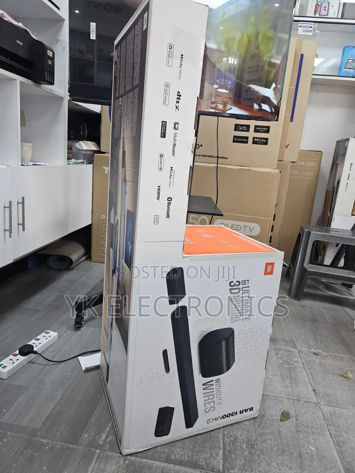 JBL Bar 1300MK2 2470W With Dolby Atmos,Detachable Surround Speakers
