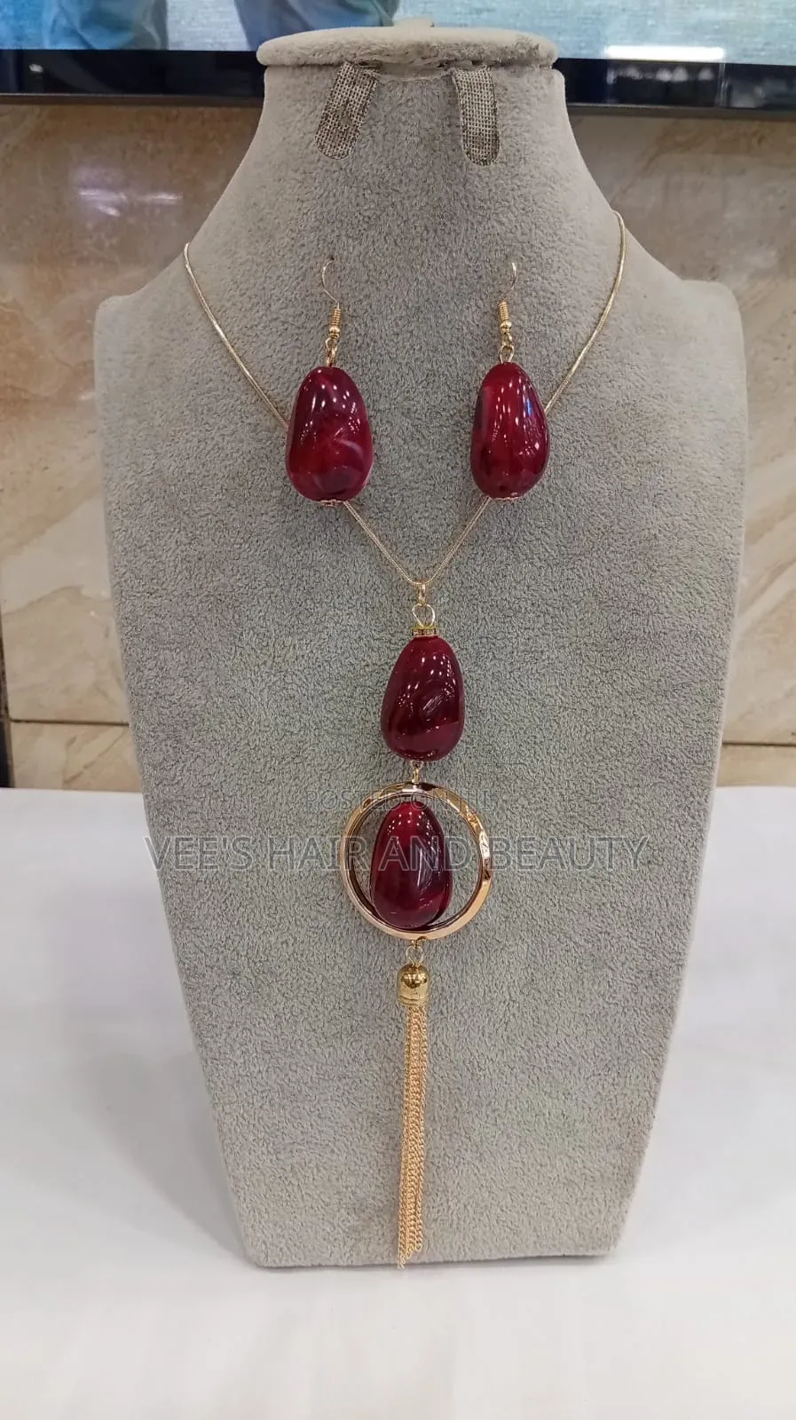 Jewellery Set | Bold Beaded Bohemian African Necklace Earring in Box