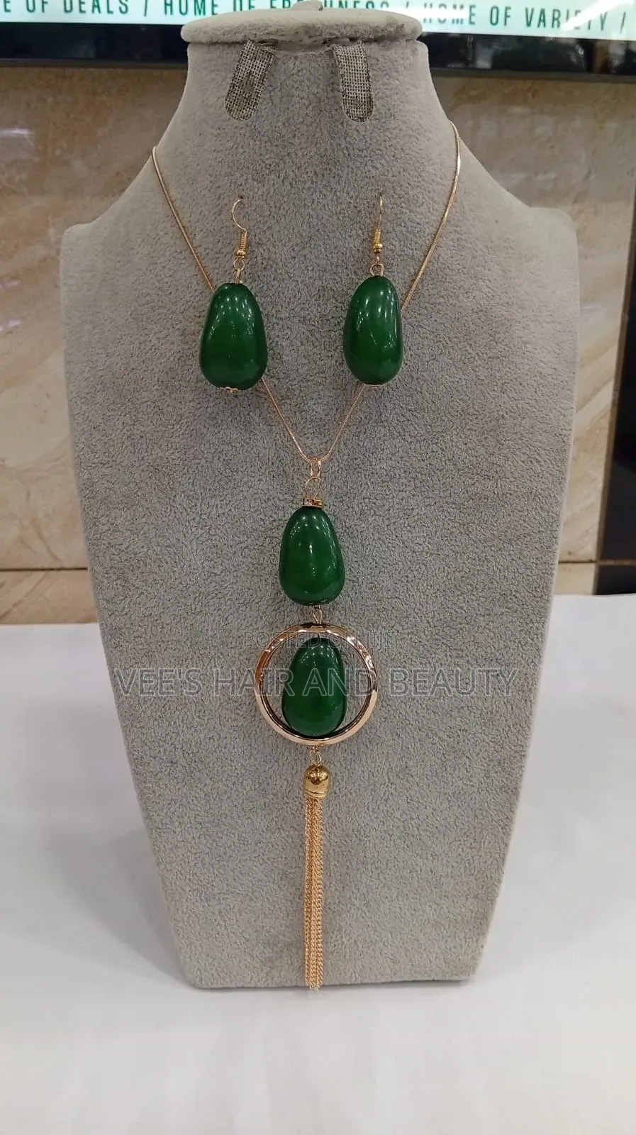 Jewellery Set | Bold Beaded Bohemian African Necklace Earring in Box