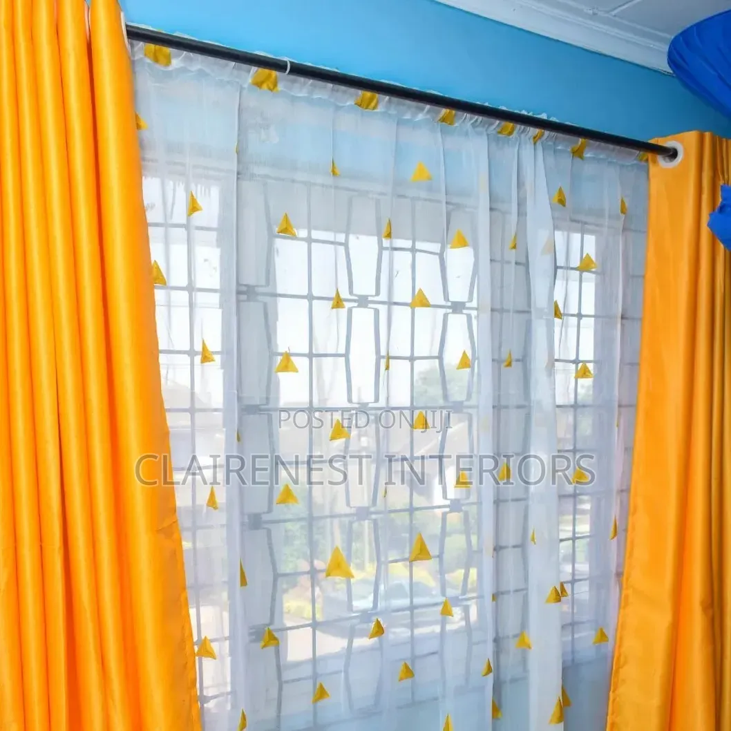 Bring Home Elegance Today With Yellow Soft Plain Window Curtains