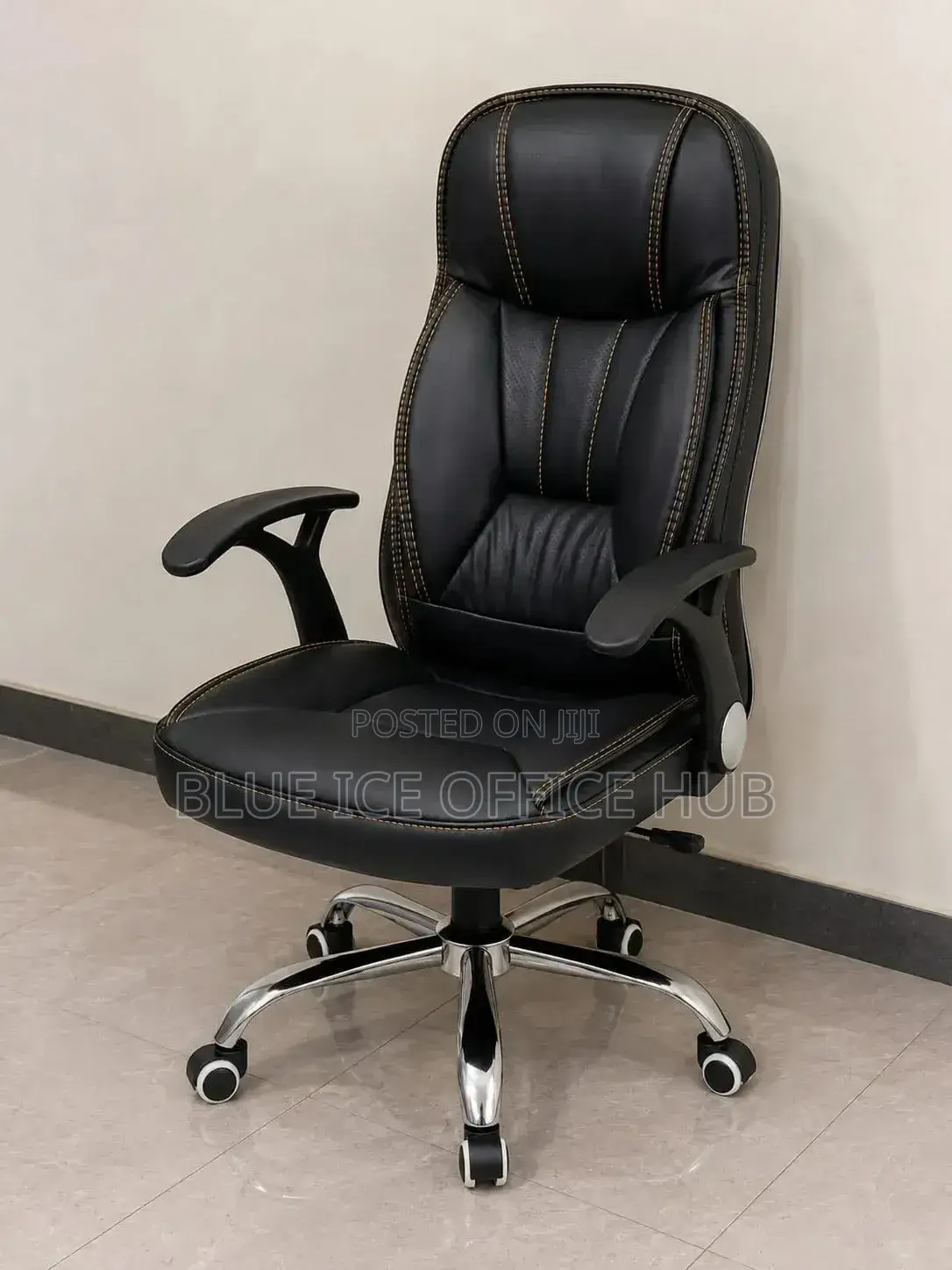 High Back Leather Ergonomic Swivel Computer Chair
