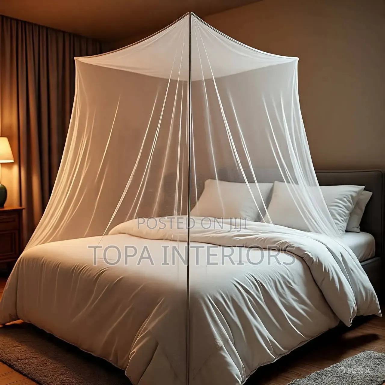 4 Stand Bed Nets Drapery Mosquito Nets