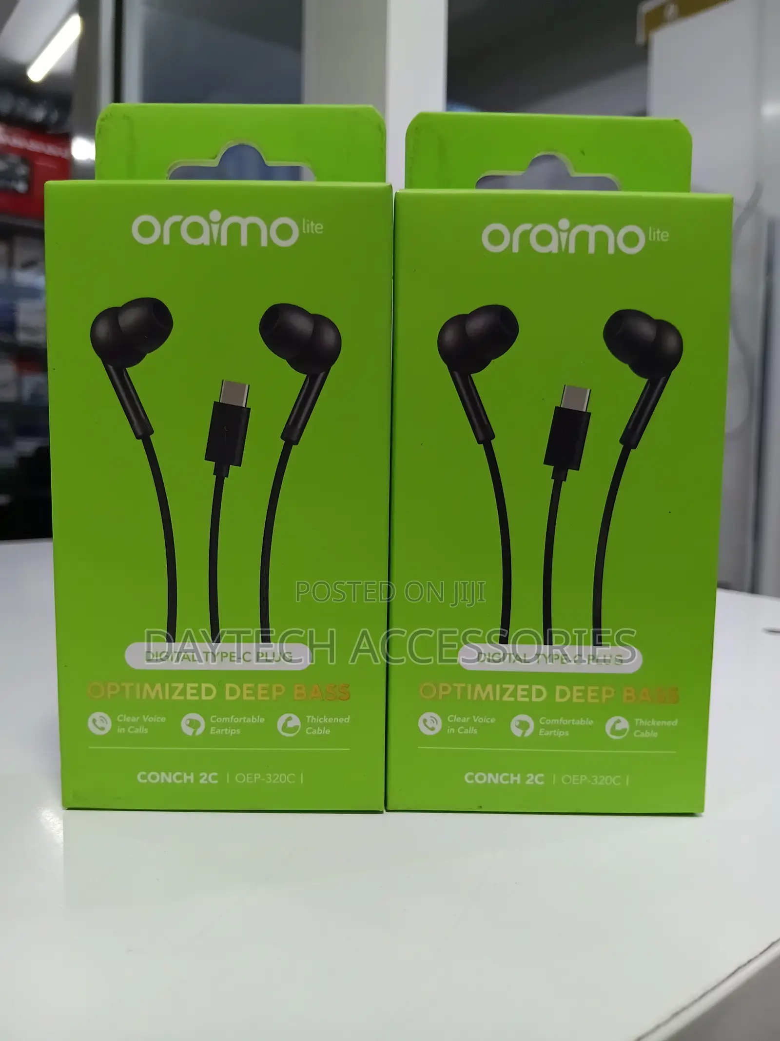 Oraimo USB-C Earphones With Mic OEP-320C – Deep Bass