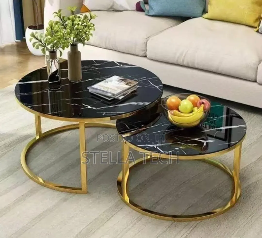 Marble Nesting Coffee Table (Glass Effect)