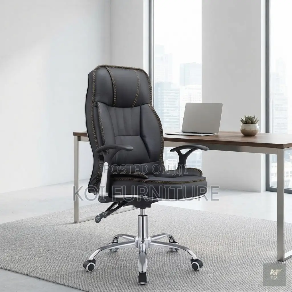 Office Chairs; High-Back Leather Executive Office Chair