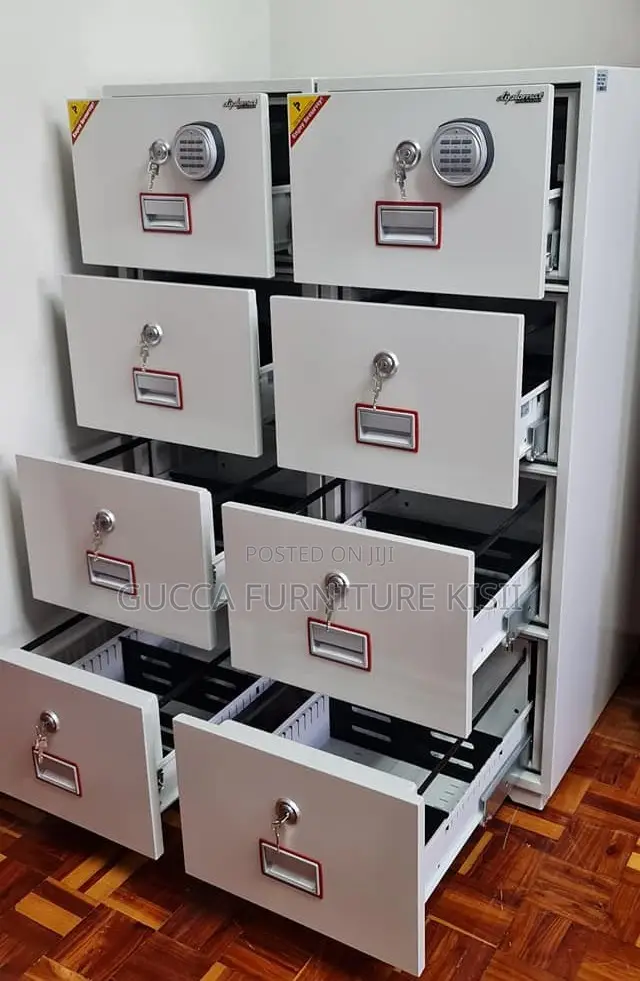 Safe Fireproof; 4-Drawer Fireproof Diplomat Safe Cabinet
