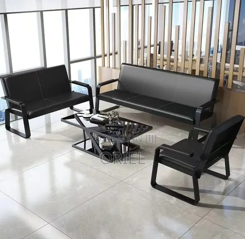 Office Waiting Sofa : Minimalist 5 Seater Lobby Sofa
