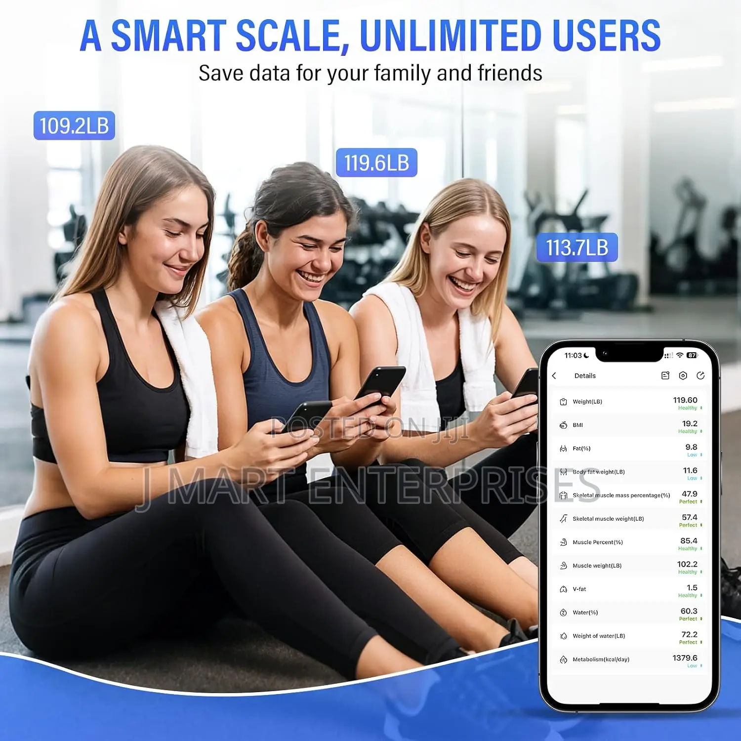 Bluetooth Smart Digital Weight Scale With Smartphone App