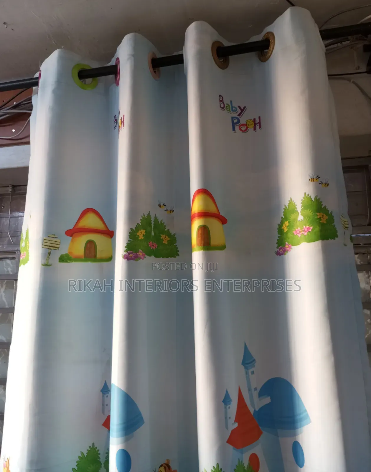 Cartoon Themed Curtains Perfect for Kids Rooms With Matching Sheers