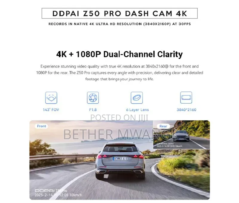 DDPAI Z50 Pro Dash Cam in Kenya