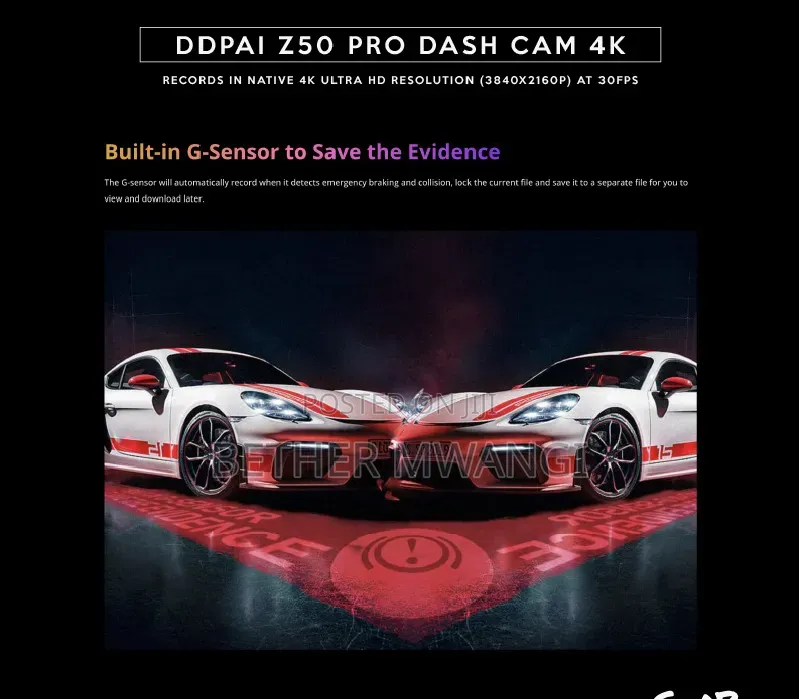DDPAI Z50 Pro Dash Cam in Kenya