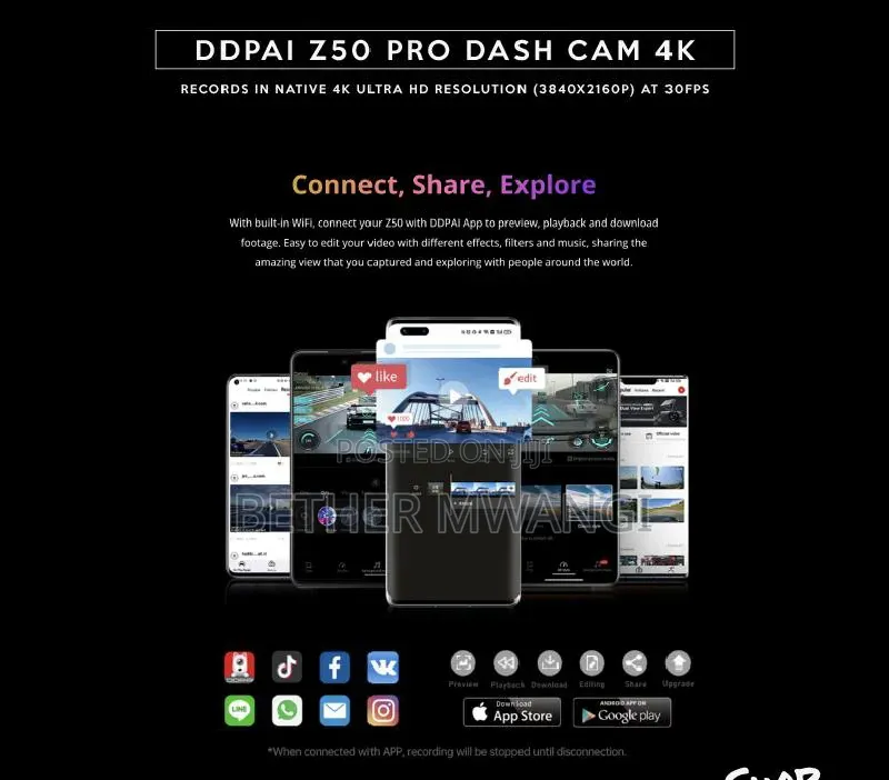 DDPAI Z50 Pro Dash Cam in Kenya