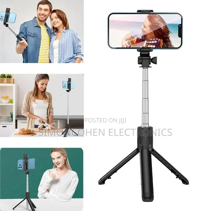 380mm Foldable Extending Rotating Magnetic Ring Phone Tripod Stand