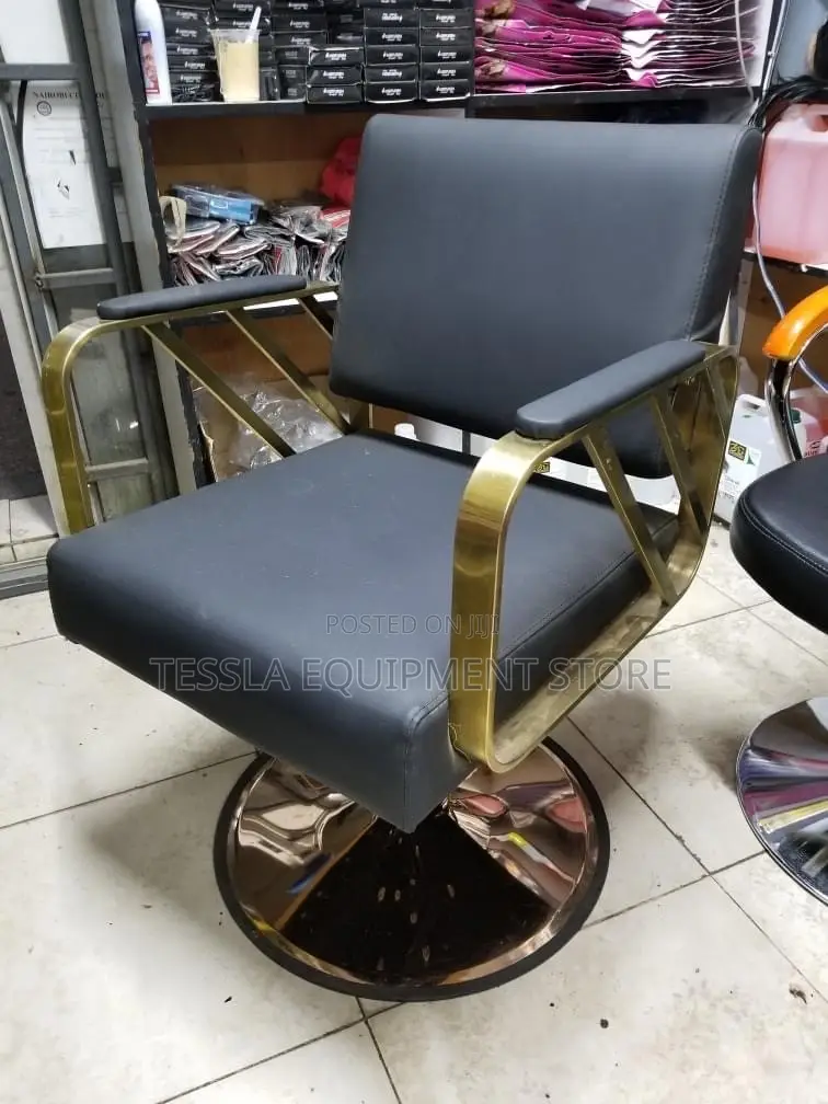HAIRDRESSING Chair Back Gold