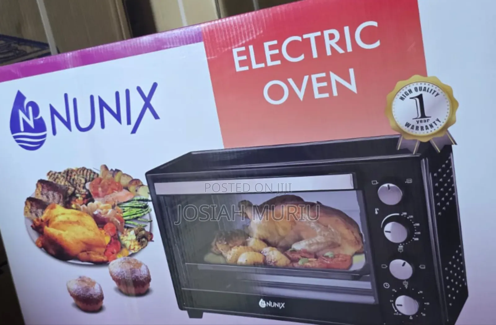 Nunix Electric Home Oven 60l With Rosteries