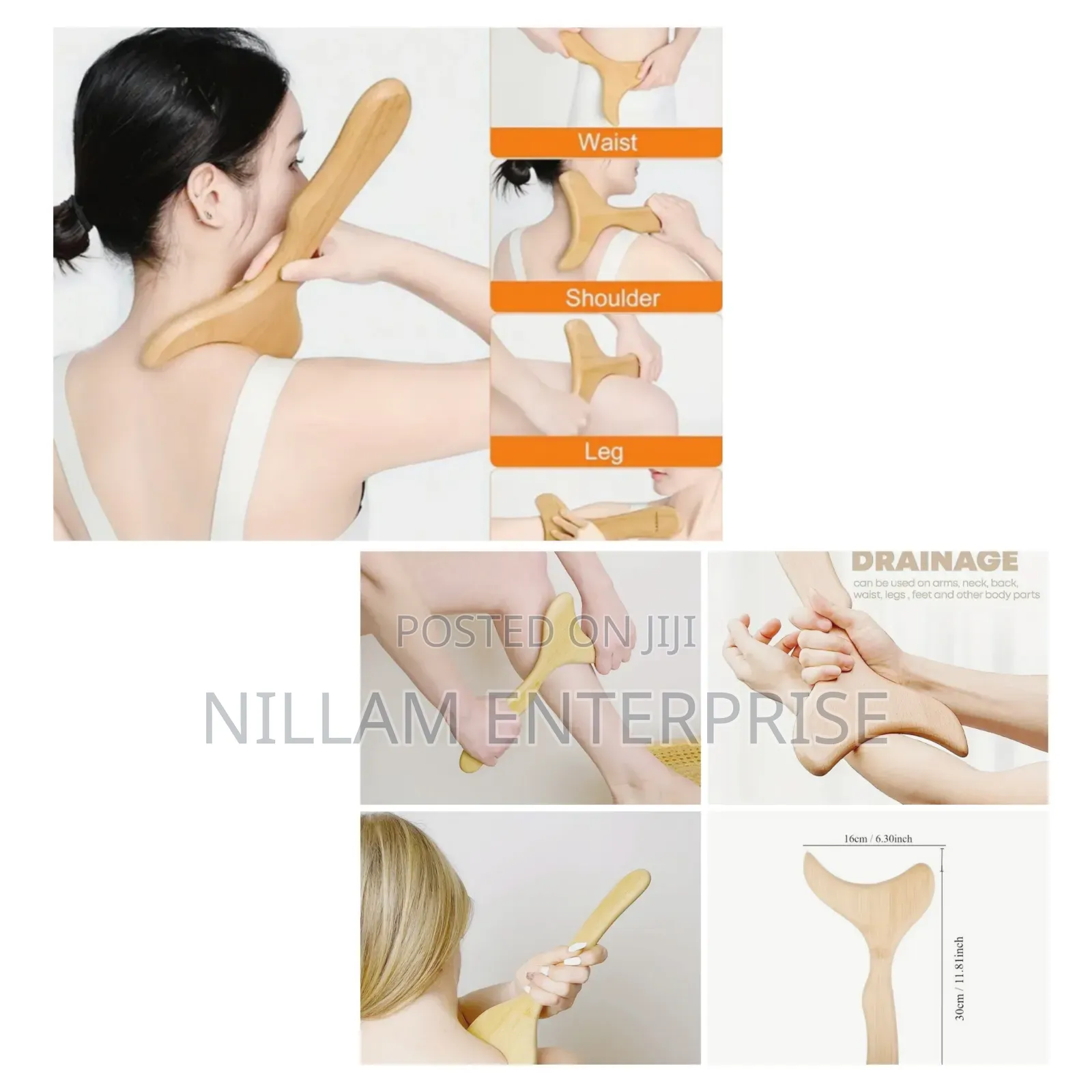 Wooden Lymphatic Drainage Massager