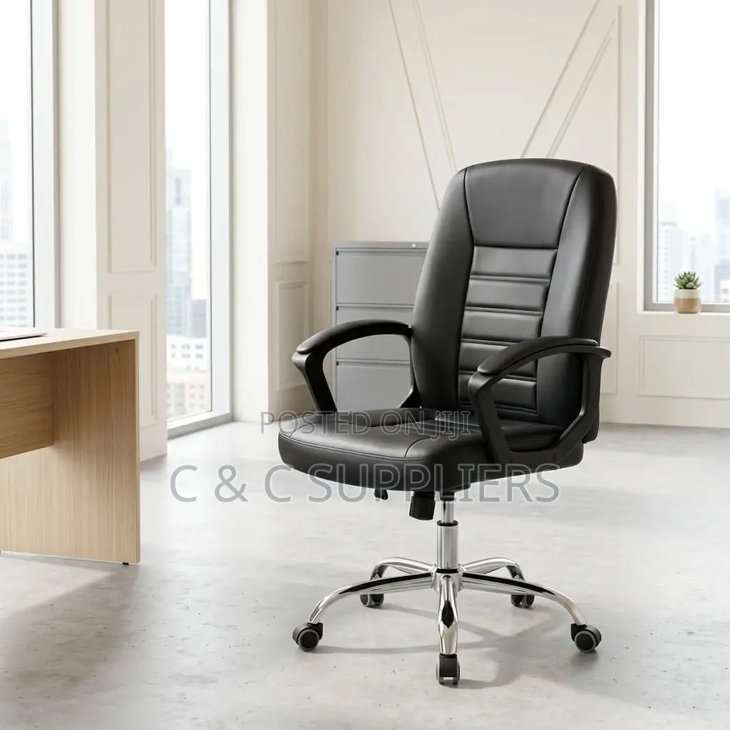 Leather Black Study Desk Chair