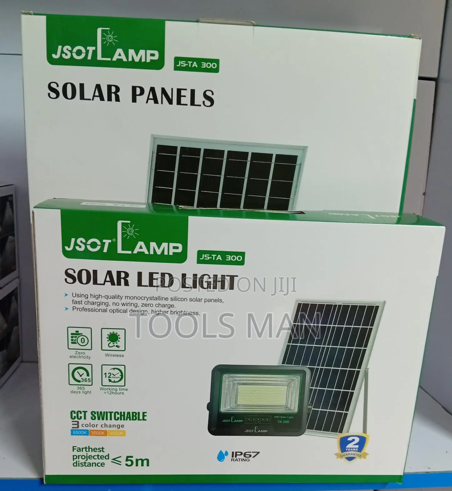 Solar Floodlight 300W JSOT Lamp JS-TA 300 Outdoor Security Light