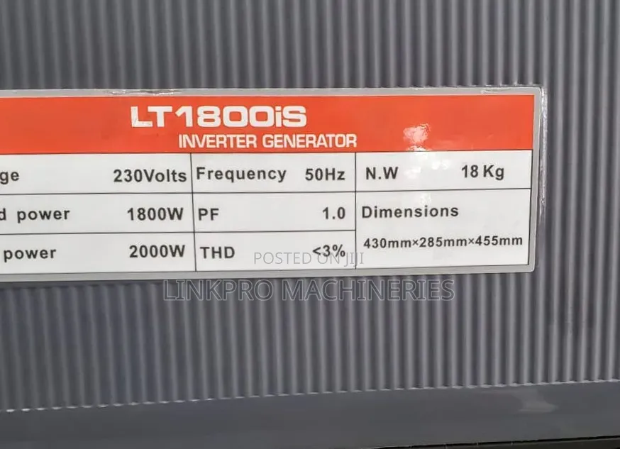 Premier 1800io Inverter Generator -Petrol