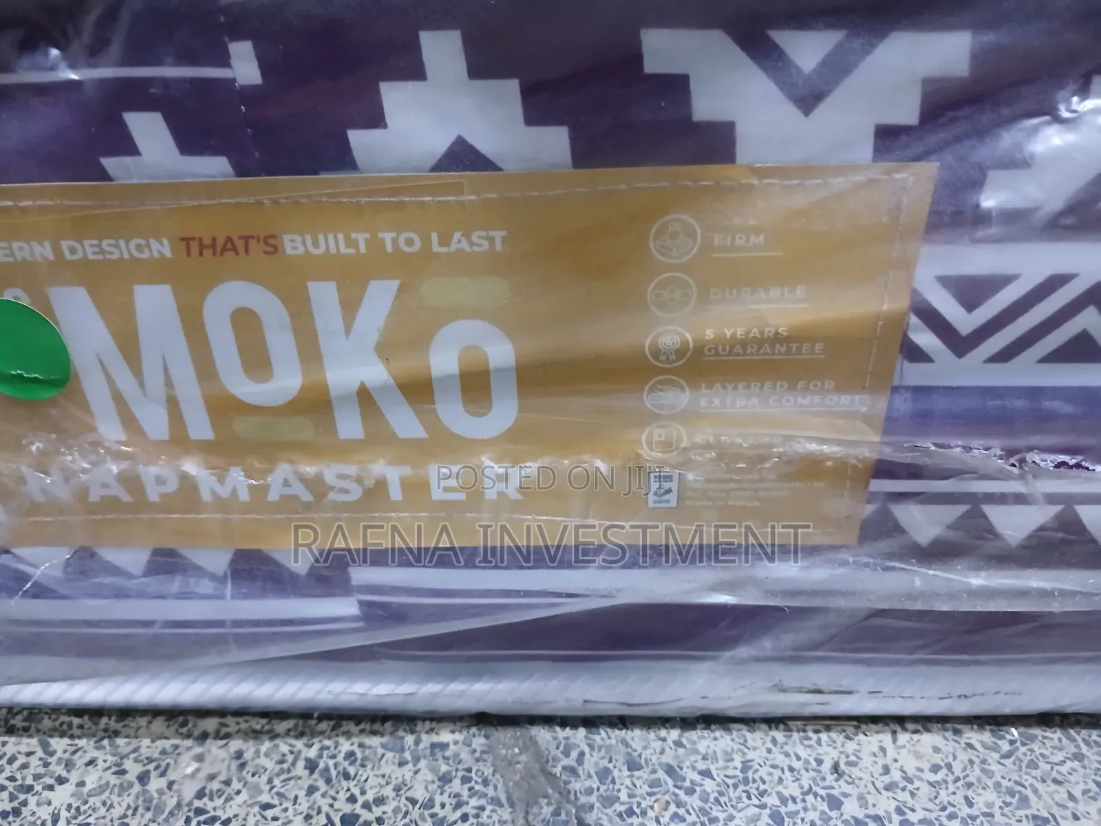 3×6×8" Moko Mattresses +2free Fiber Pillows