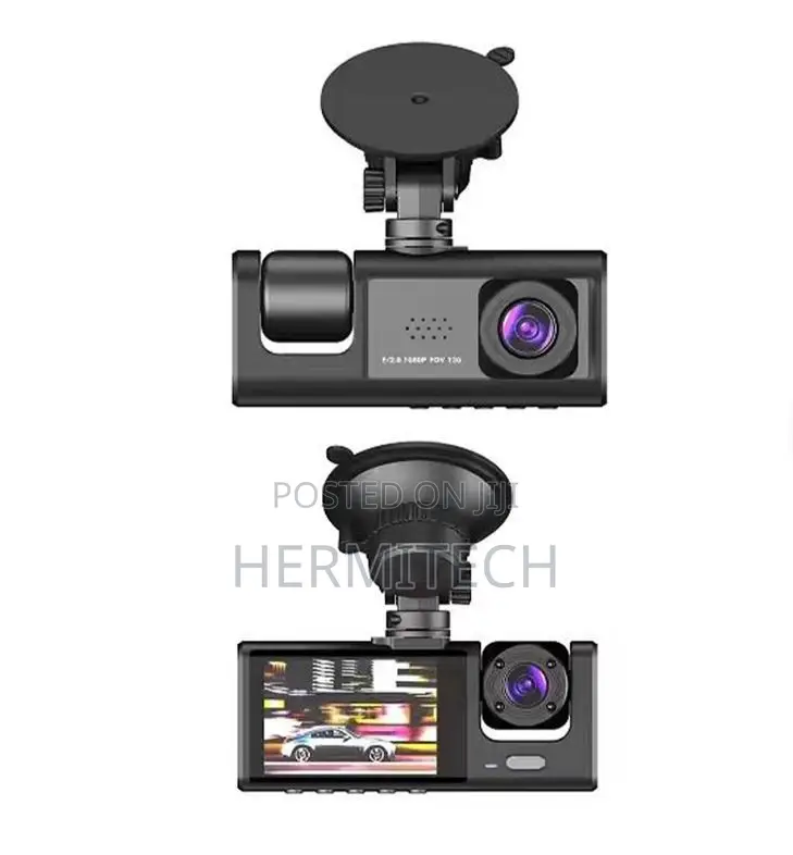 3 in 1 Traffic Camera With Front Rear Recording and LCD