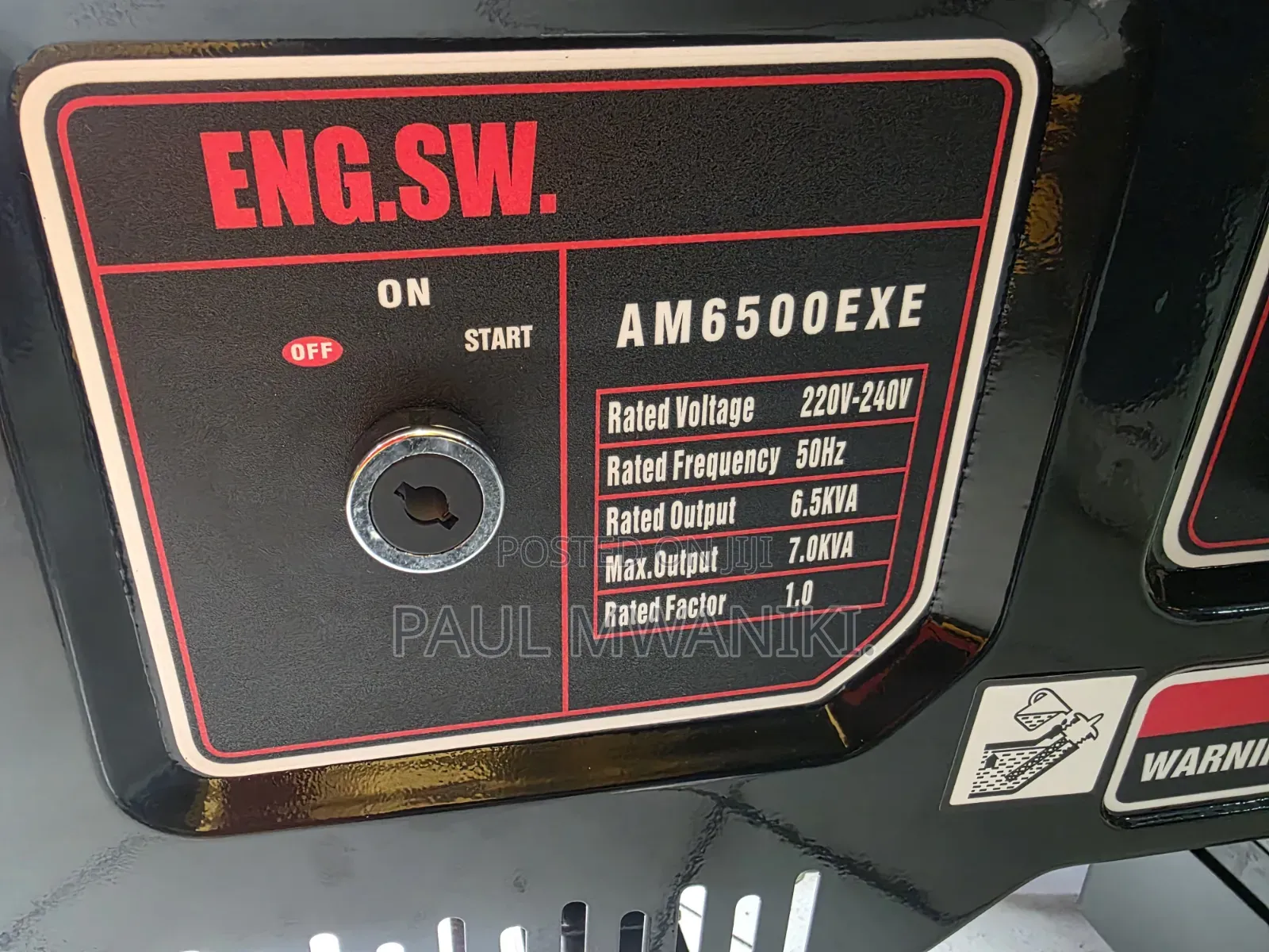 6.5KVA / 7.0KVA Astramilano Generator – Heavy Duty