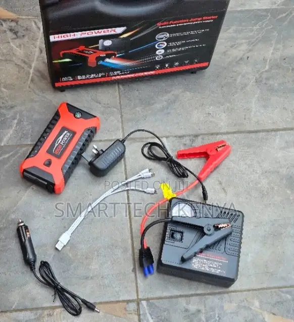 Car Jump Starter With Air Compressor Portable Battery Power Bank