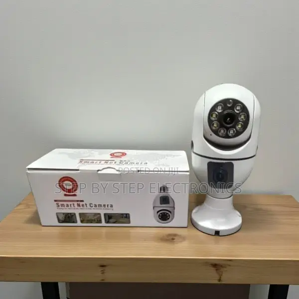 Full Color Phone App Control Dual Lens PTZ WiFi Bulb Camera