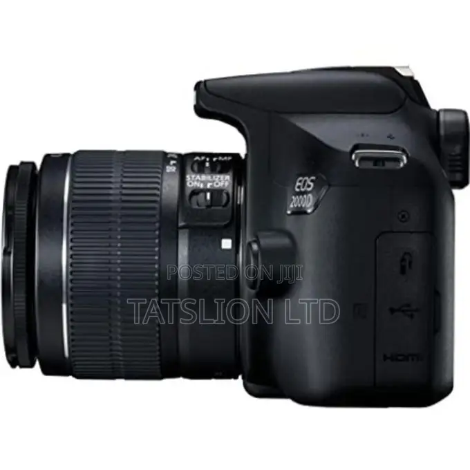 Canon Eos 2000d Camera With Ef-S 18-55mm F/3.5-5.6 Ii Usm Lens